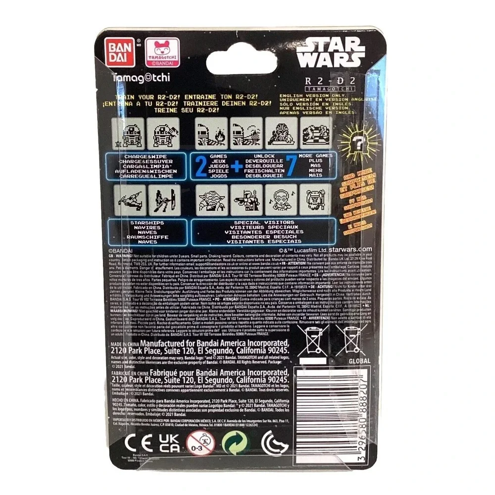 Disney Star Wars Tamagotchi BanDai Hologram R2-D2 Digital Pet (Blue). Brand New
